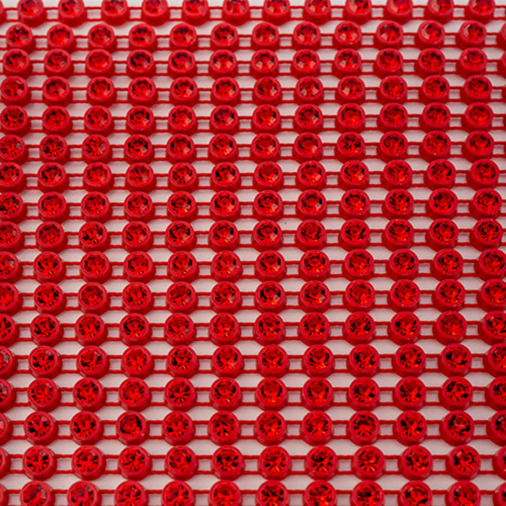 Crystal Lane Rhinestone Banding 10Yds 1Row SS12 Red Casing - Light Siam