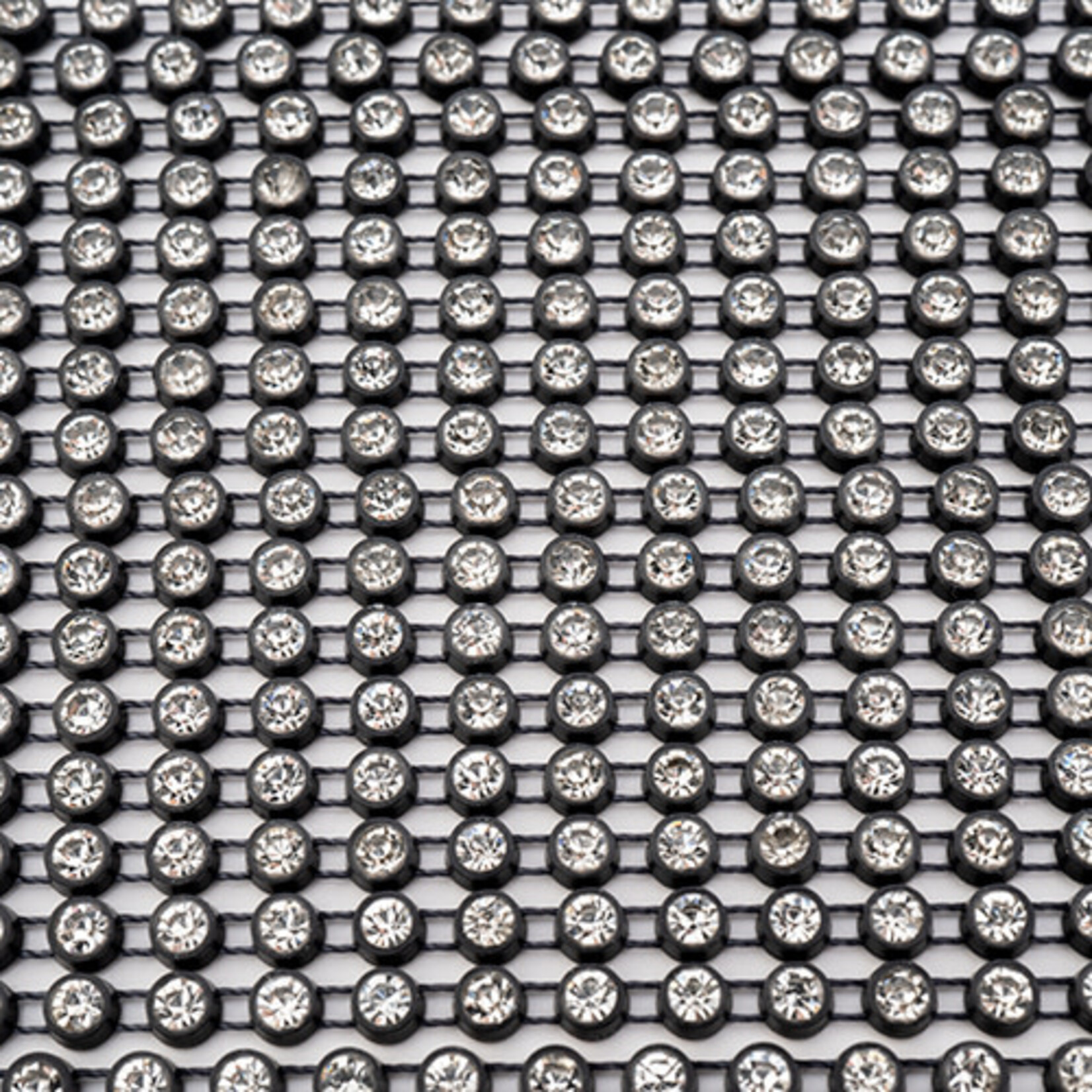 Crystal Lane Rhinestone Banding 10Yds 1Row SS12 Grey Casing - Crystal