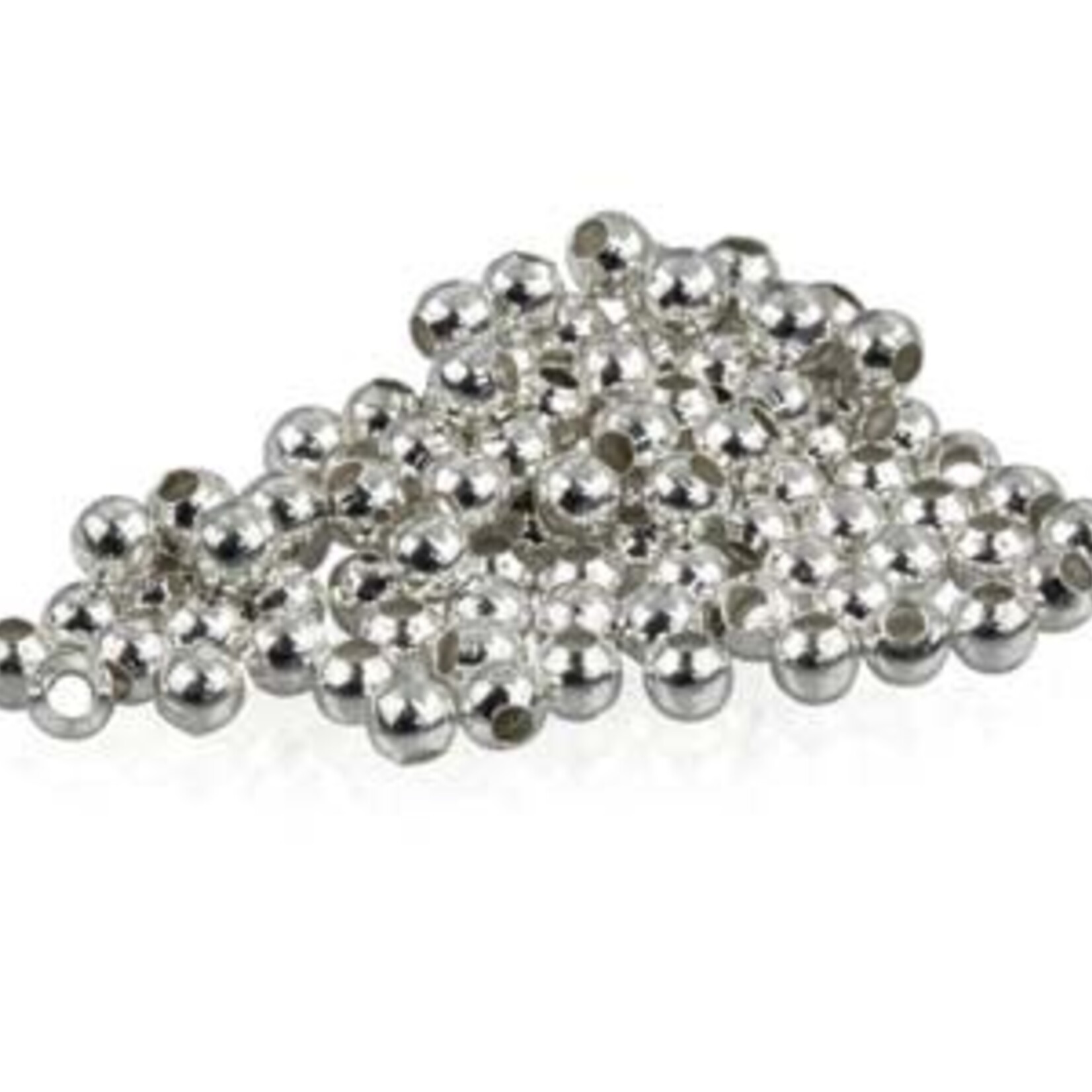 Crimp Bead Smooth 2.5mm Silver (1000pcs)