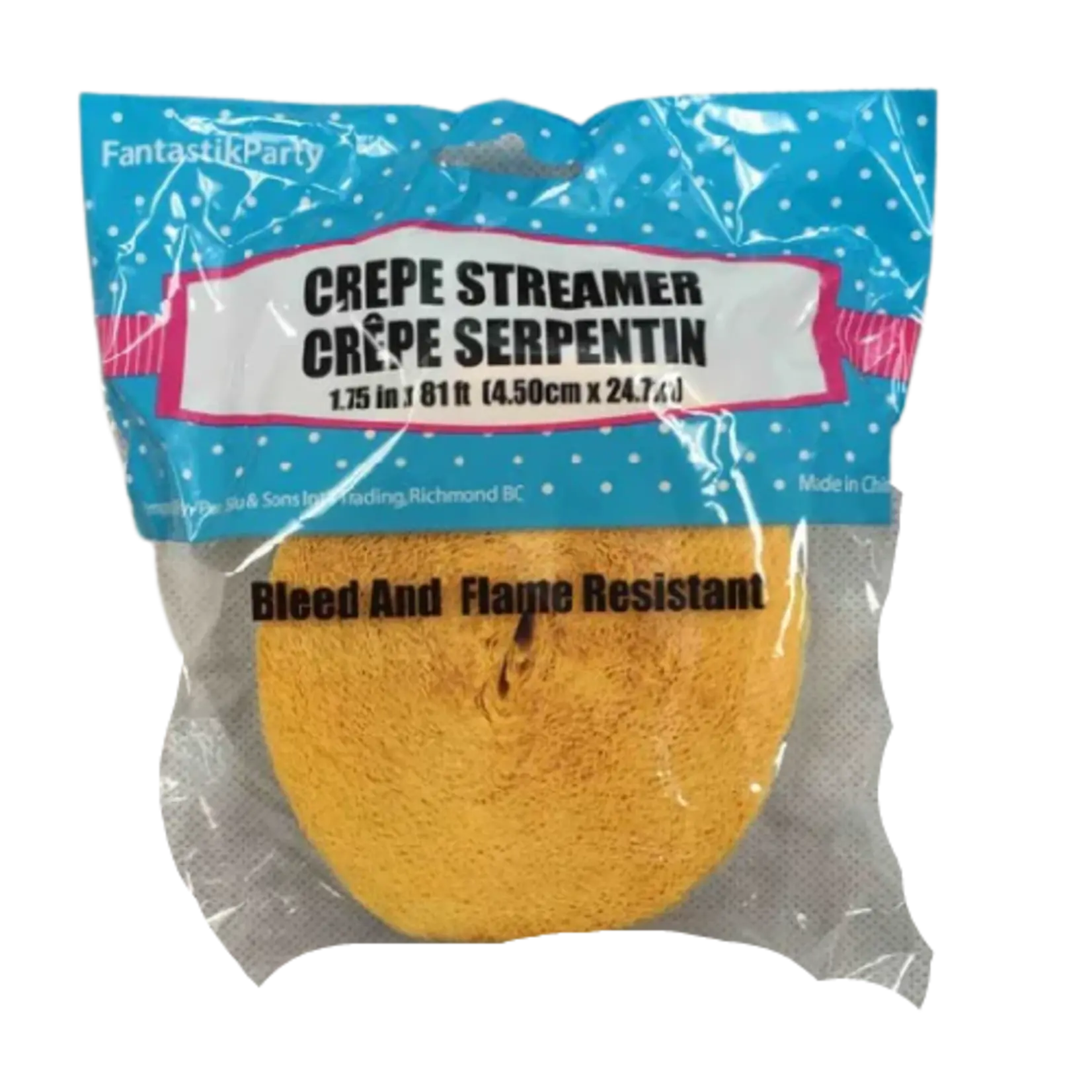 Crepe Streamers 1.75 x 81 Inches