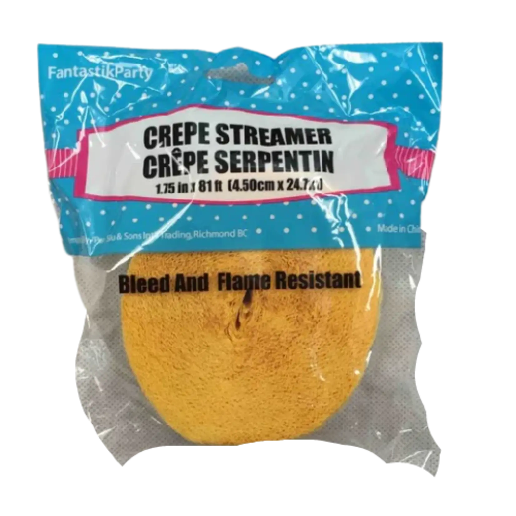 Crepe Streamers 1.75 x 81 Inches