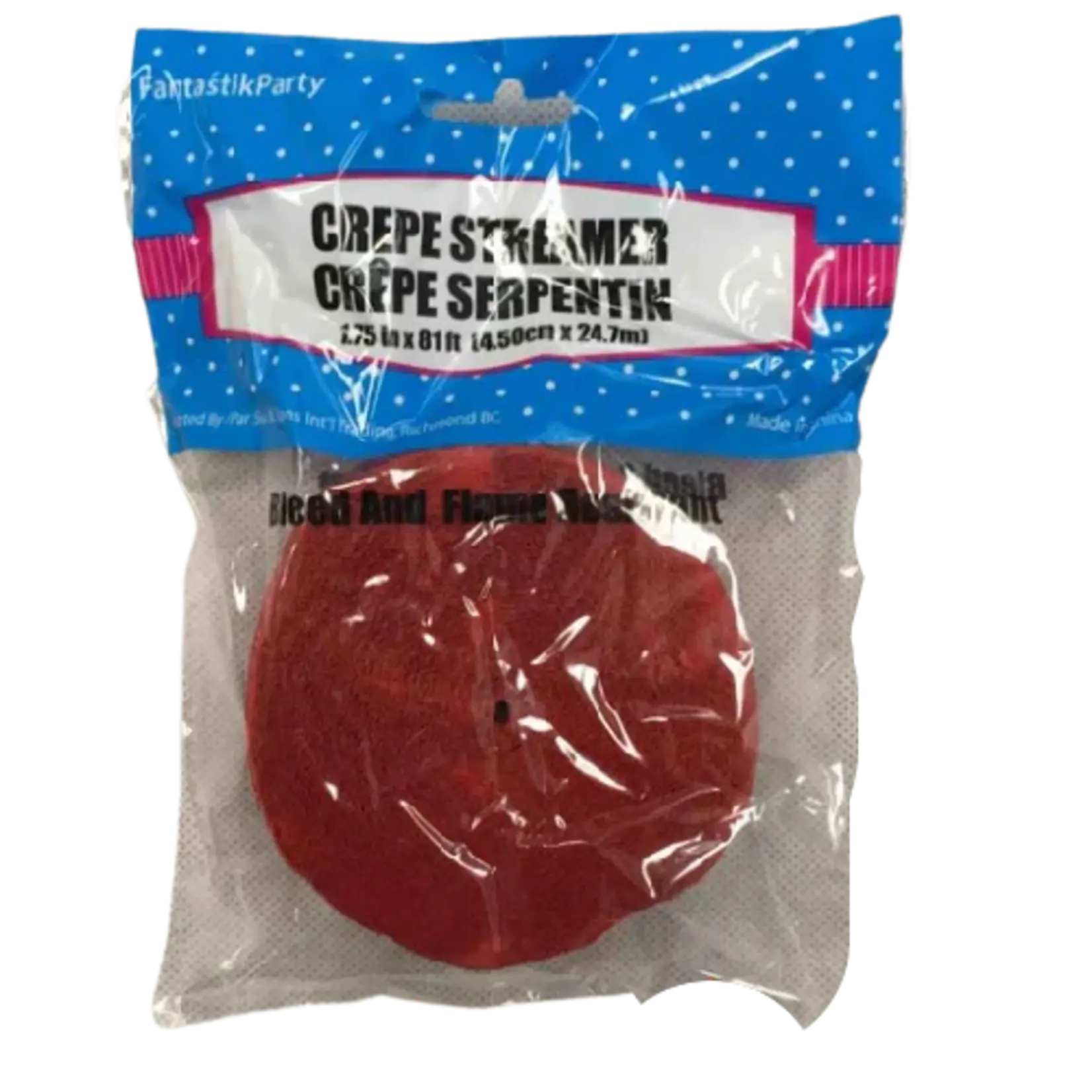 Crepe Streamers 1.75 x 81 Inches