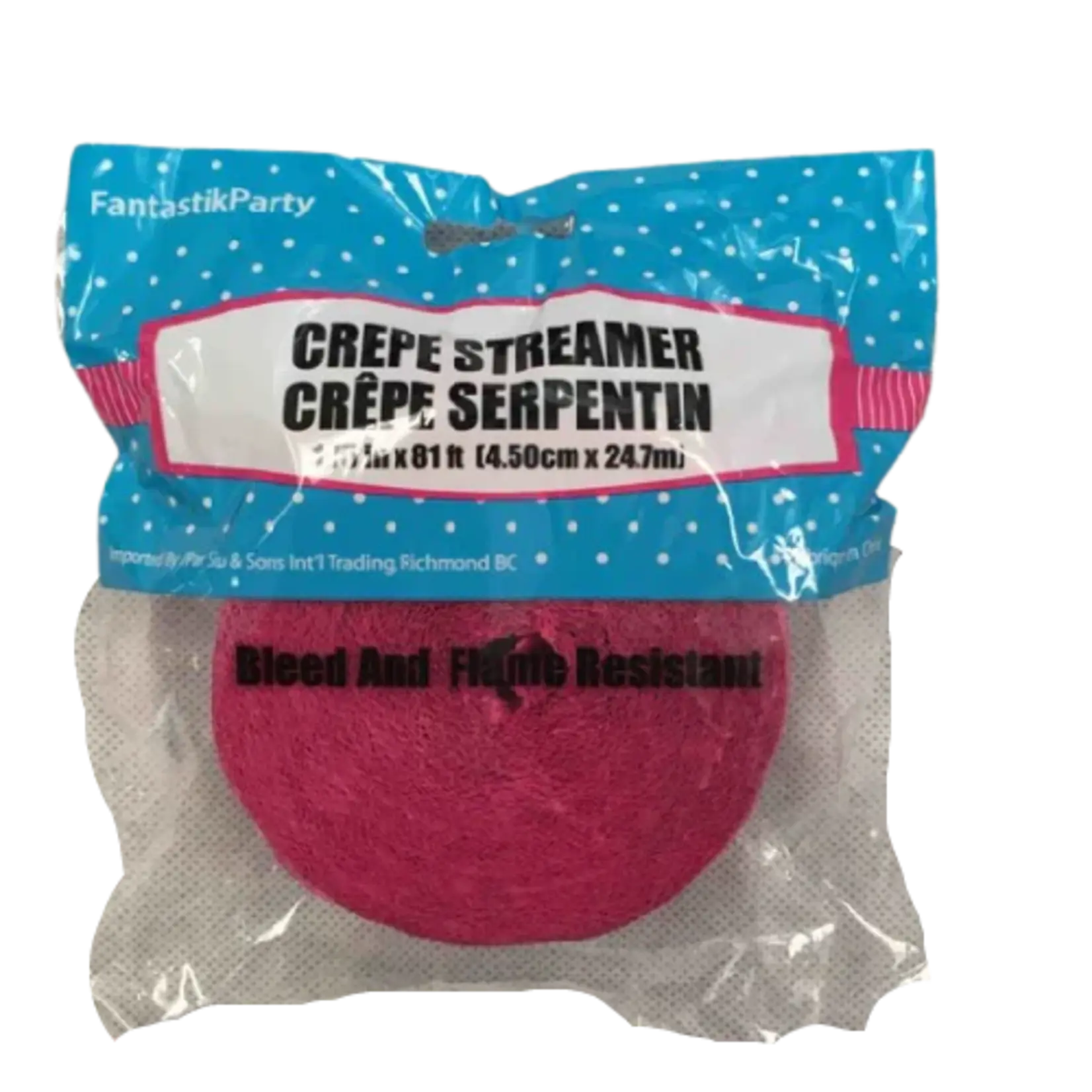 Crepe Streamers 1.75 x 81 Inches