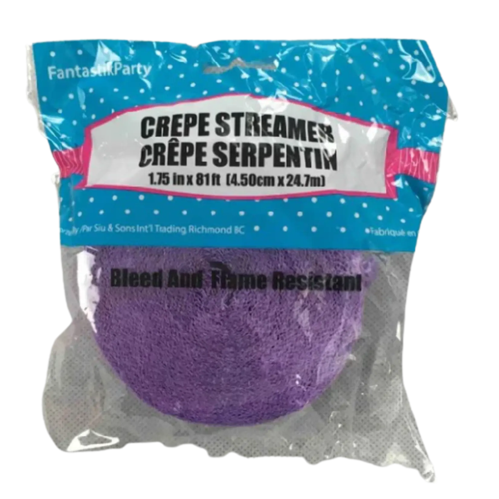 Crepe Streamers 1.75 x 81 Inches