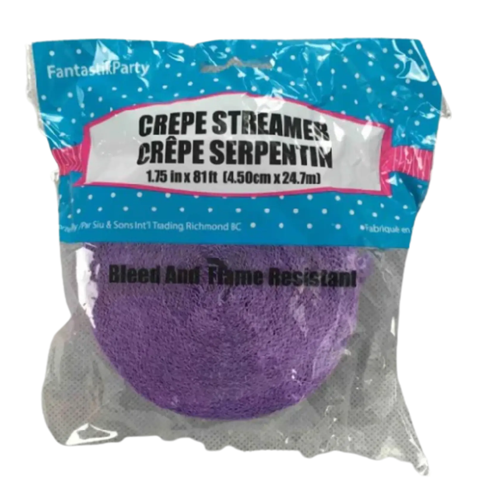 Crepe Streamers 1.75 x 81 Inches