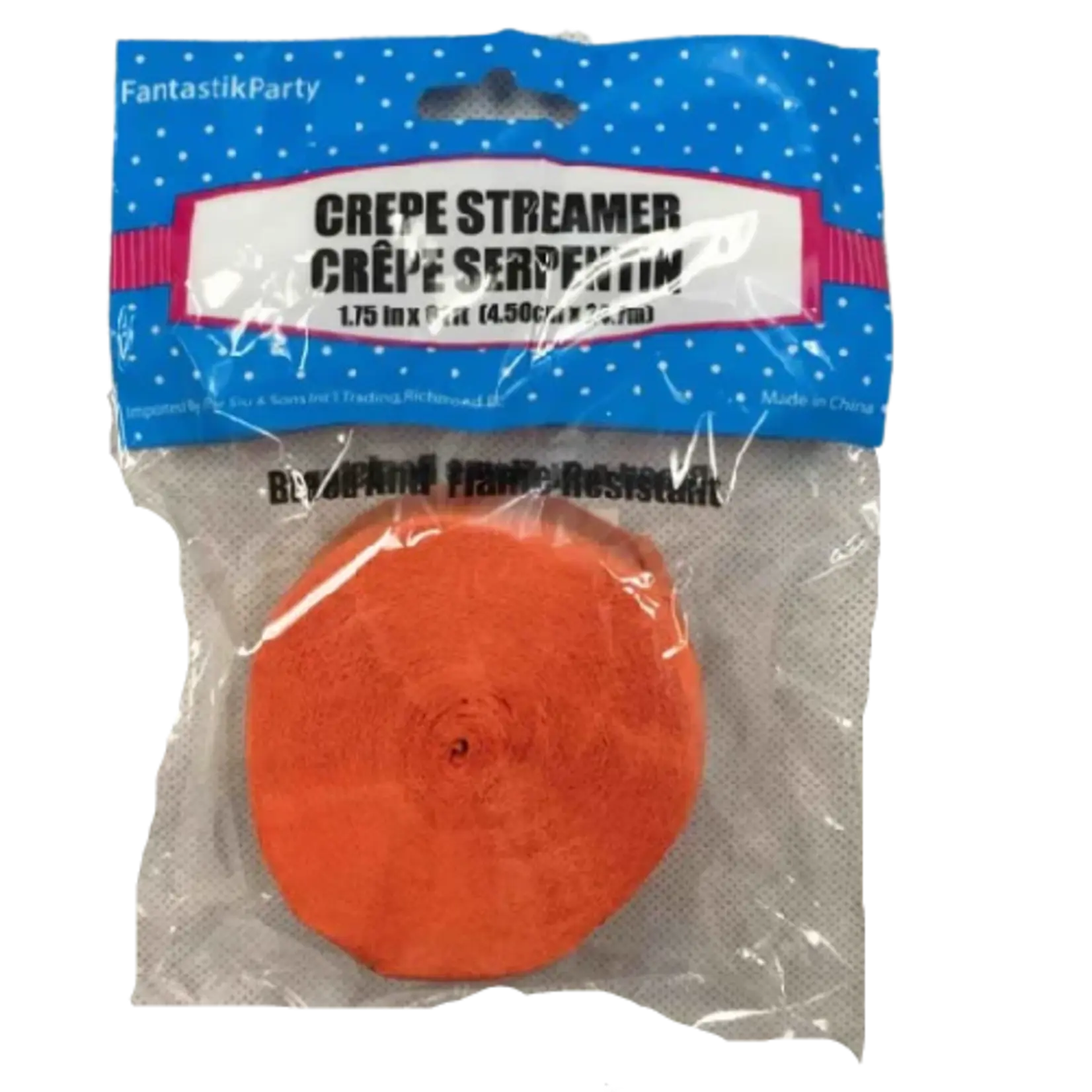 Crepe Streamers 1.75 x 81 Inches