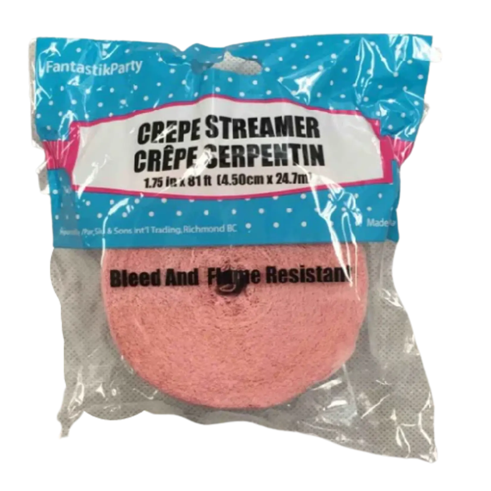 Crepe Streamers 1.75 x 81 Inches