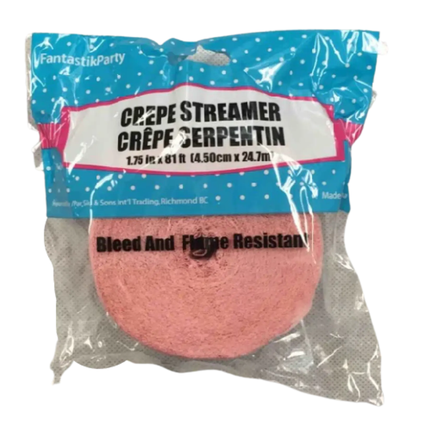 Crepe Streamers 1.75 x 81 Inches