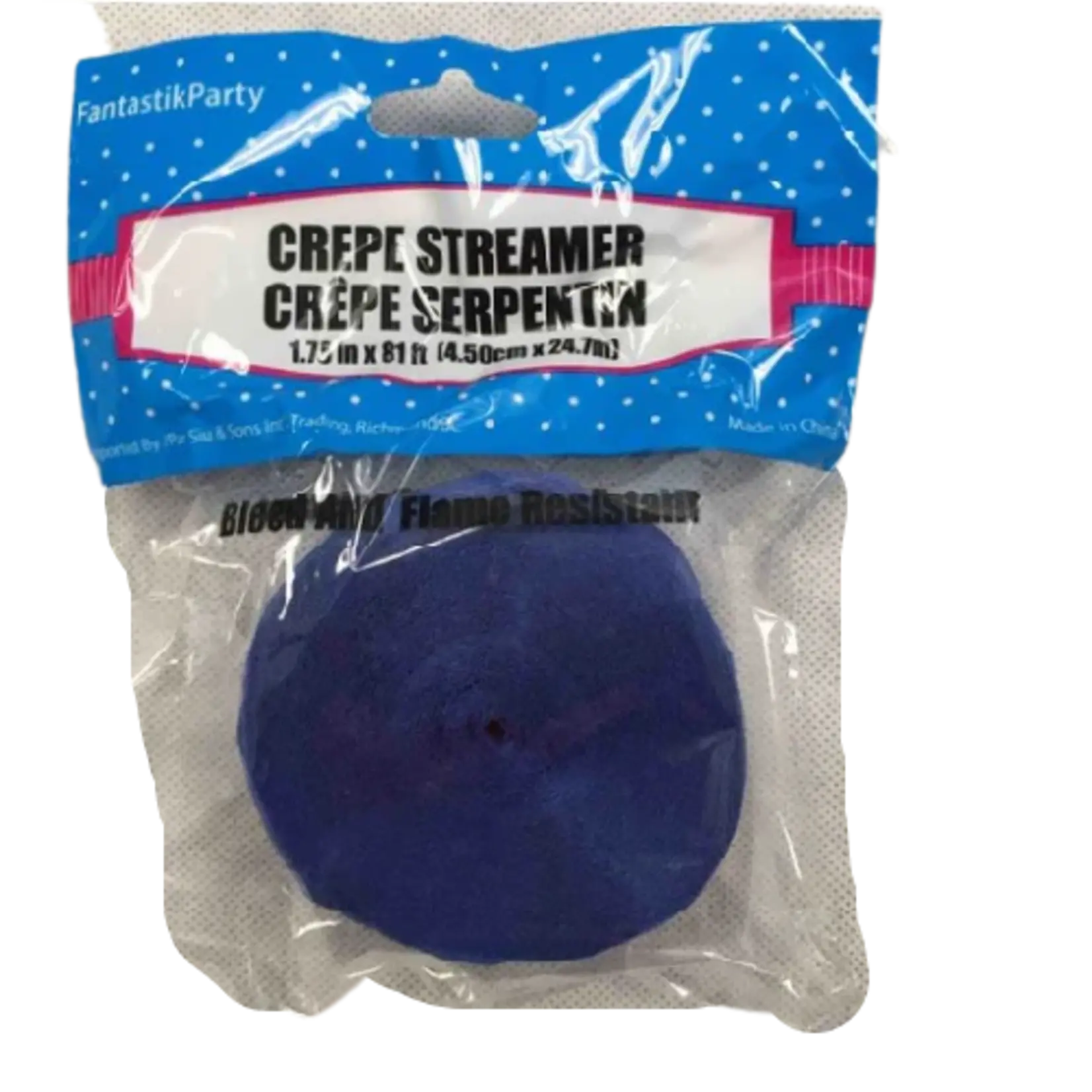 Crepe Streamers 1.75 x 81 Inches