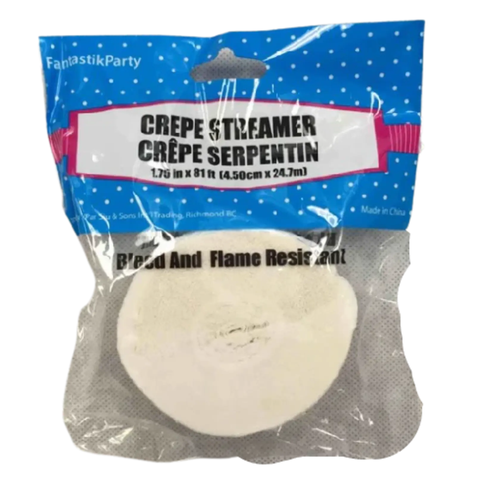 Crepe Streamers 1.75 x 81 Inches
