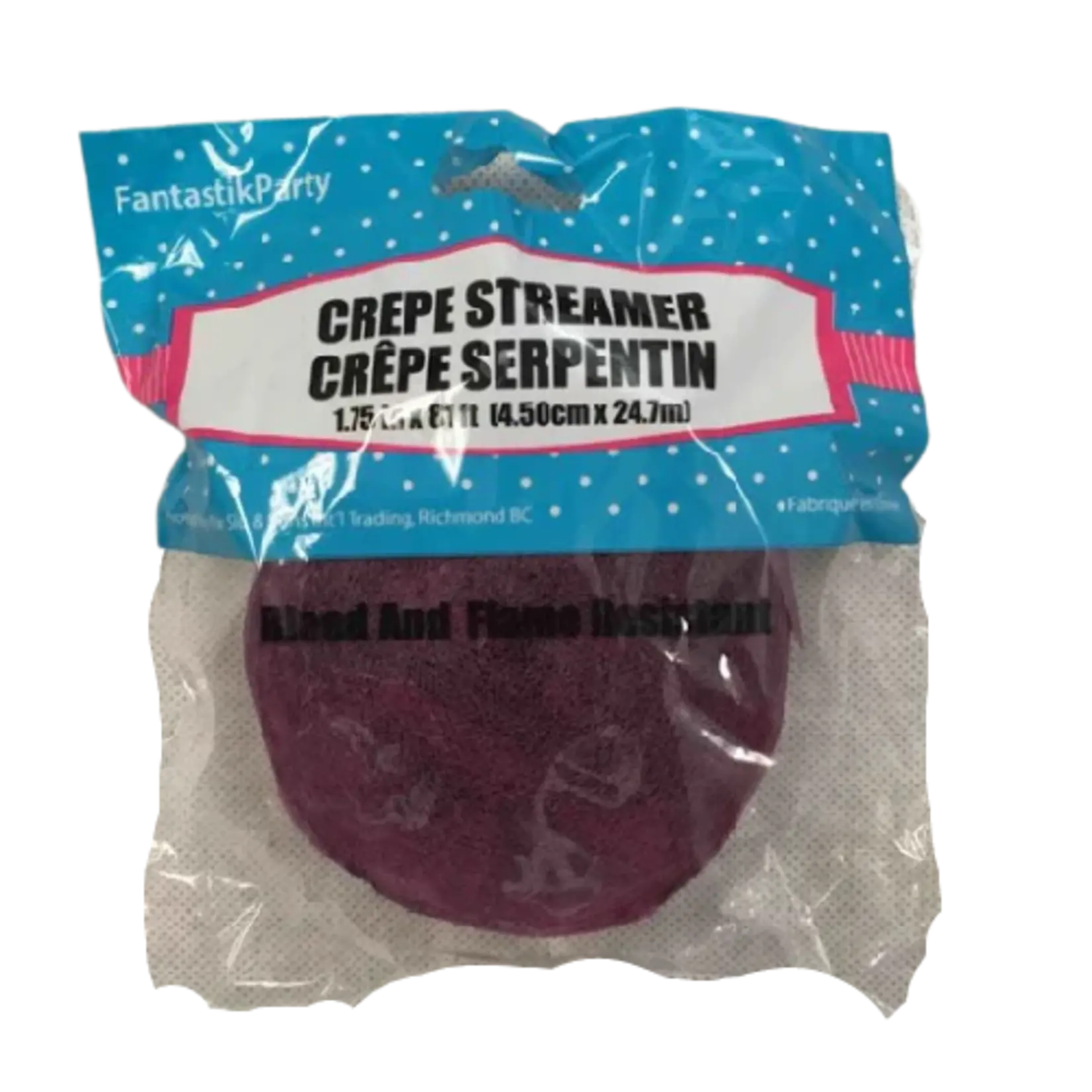 Crepe Streamers 1.75 x 81 Inches