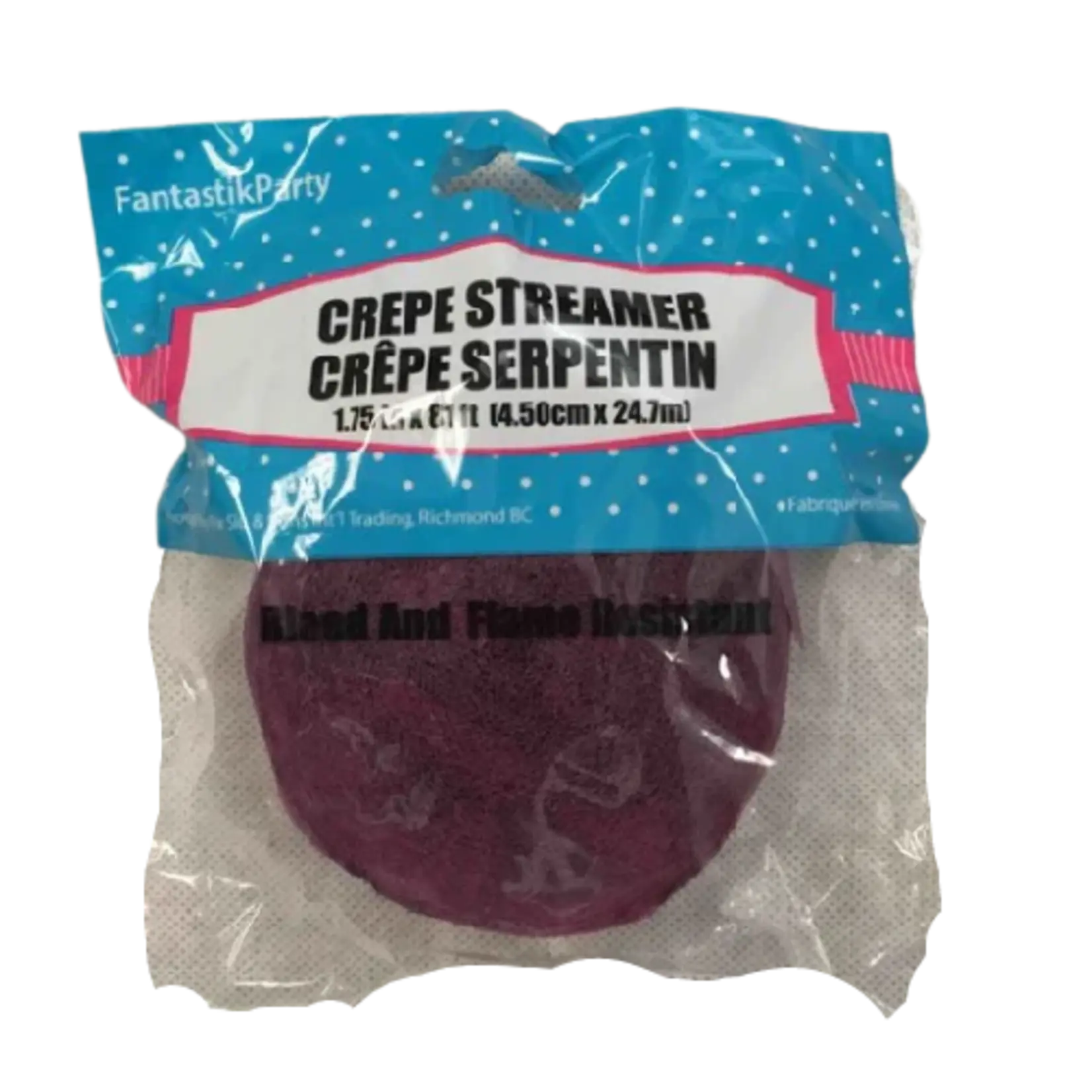 Crepe Streamers 1.75 x 81 Inches