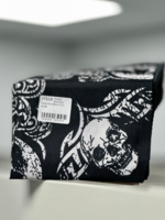 Bandana Patterned Black With Skulls
