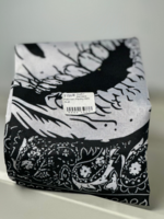 Bandana Patterned Paisley With Skull