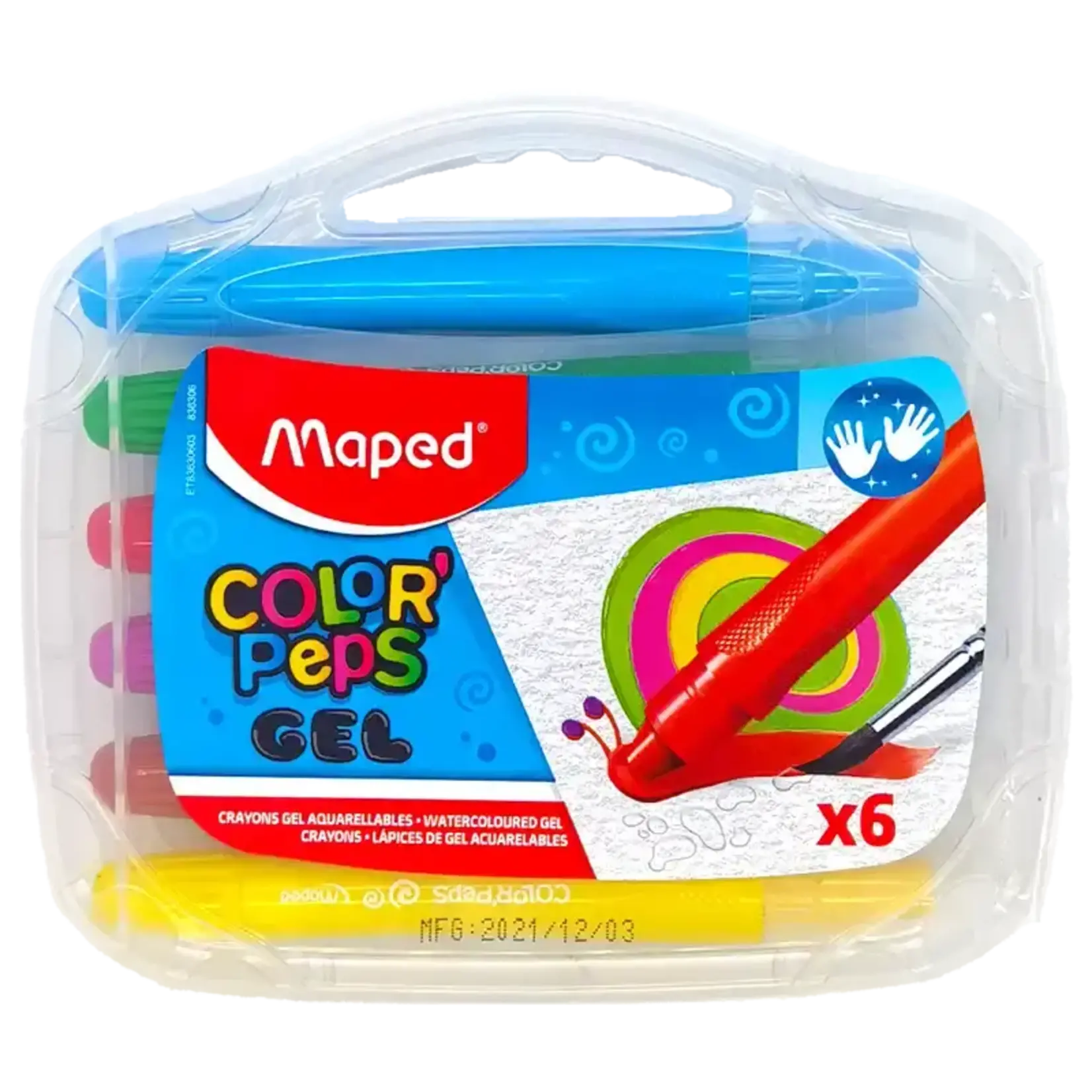 Maped Maped Color'Peps Gel Crayons 6Ct