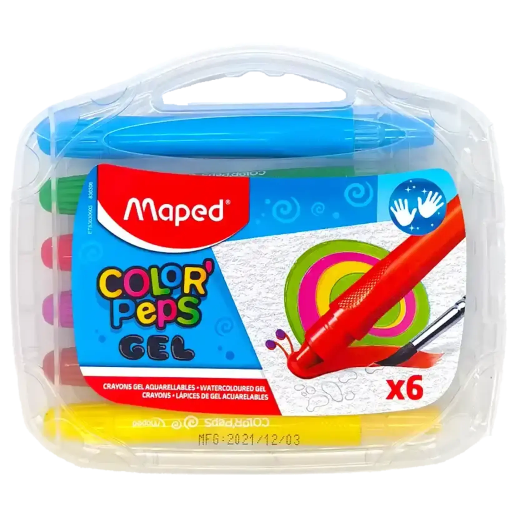 Maped Maped Color'Peps Gel Crayons 6Ct