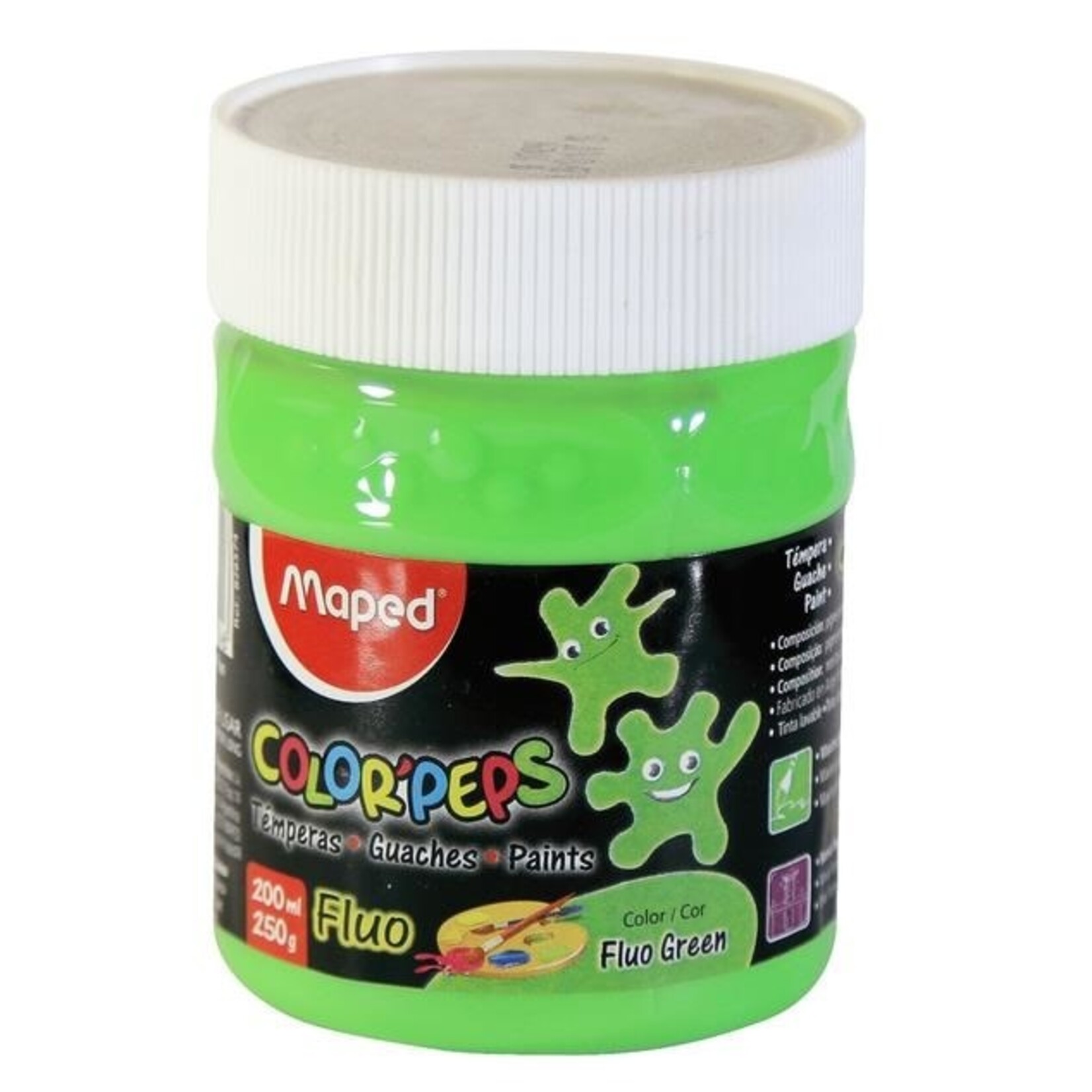 Maped Paint Pot Fluorescent Color Peps 200ml -