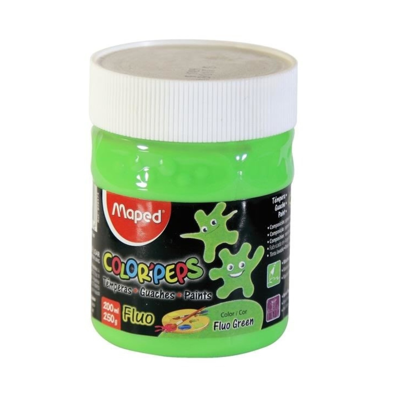 Maped Paint Pot Fluorescent Color Peps 200ml -