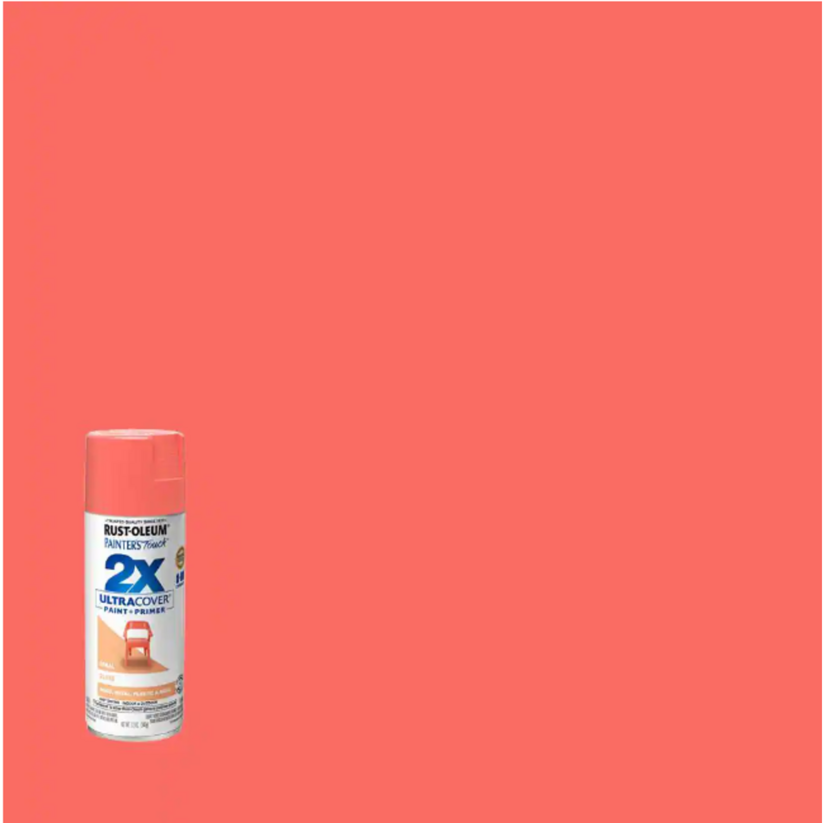 Rustoleum 2X Ultra Cover Gloss Spray Paint 12oz - Coral