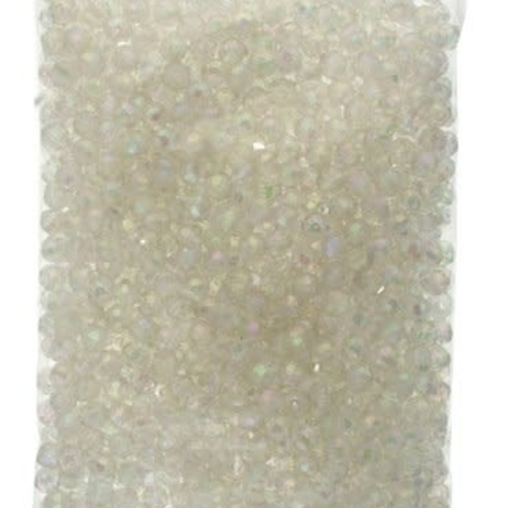 Faceted Bead 8mm Transparent (1000 pcs) - Crystal AB