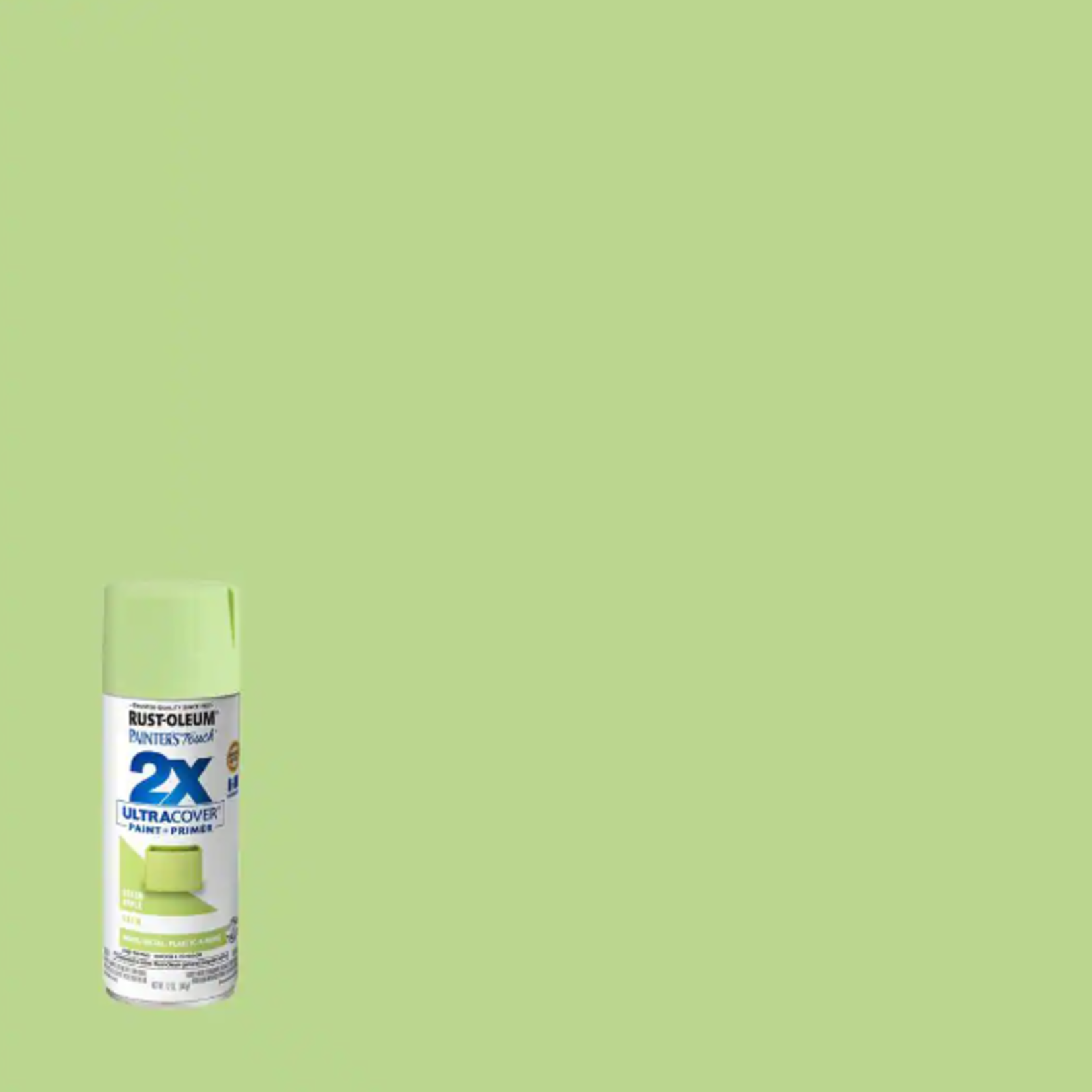 Rustoleum 2X Ultra Cover Satin Spray Paint 12oz Green Apple