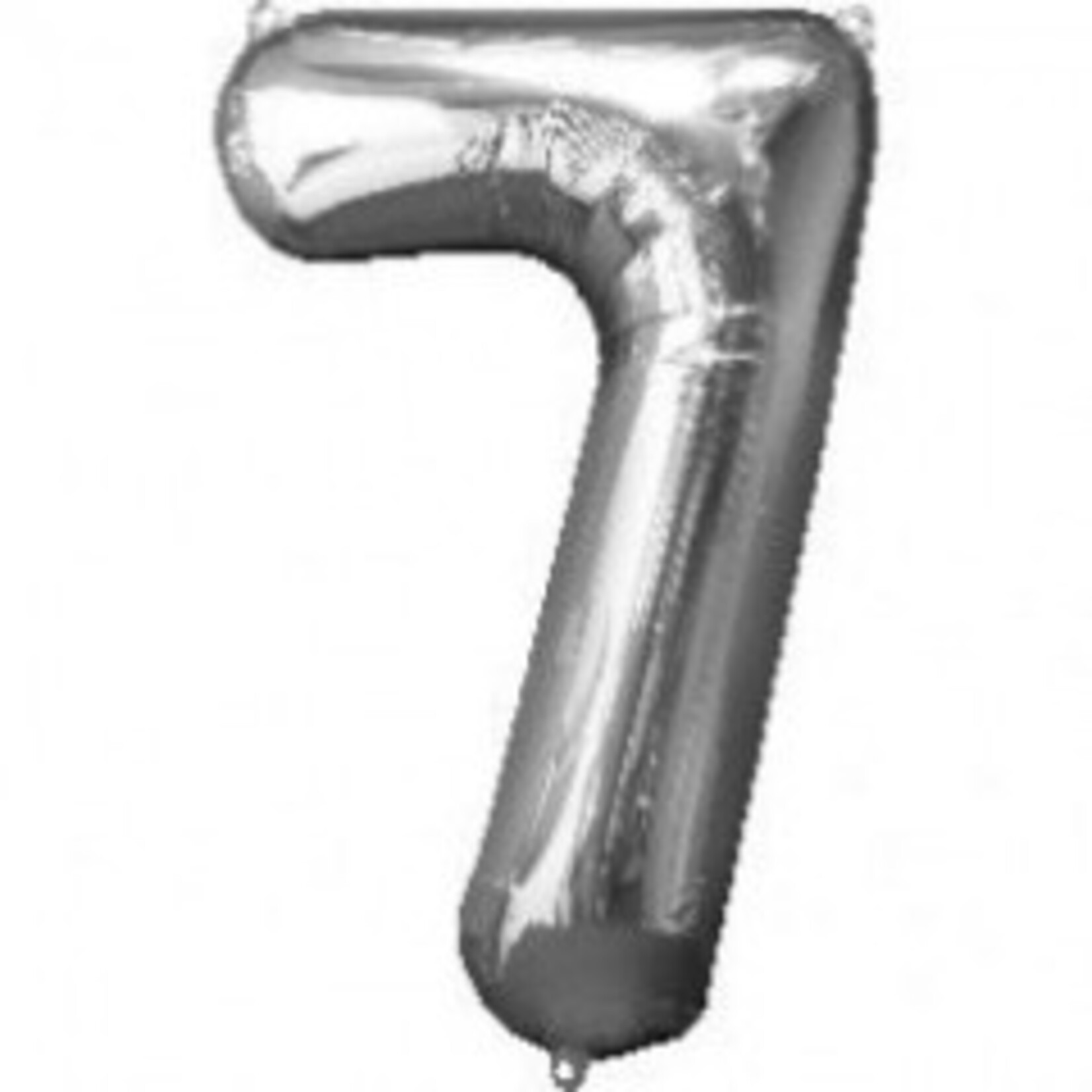 Foil Number Balloon 34 Inches Silver