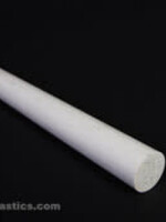Fiberglass Rod 19 Feet White 1/8  inches