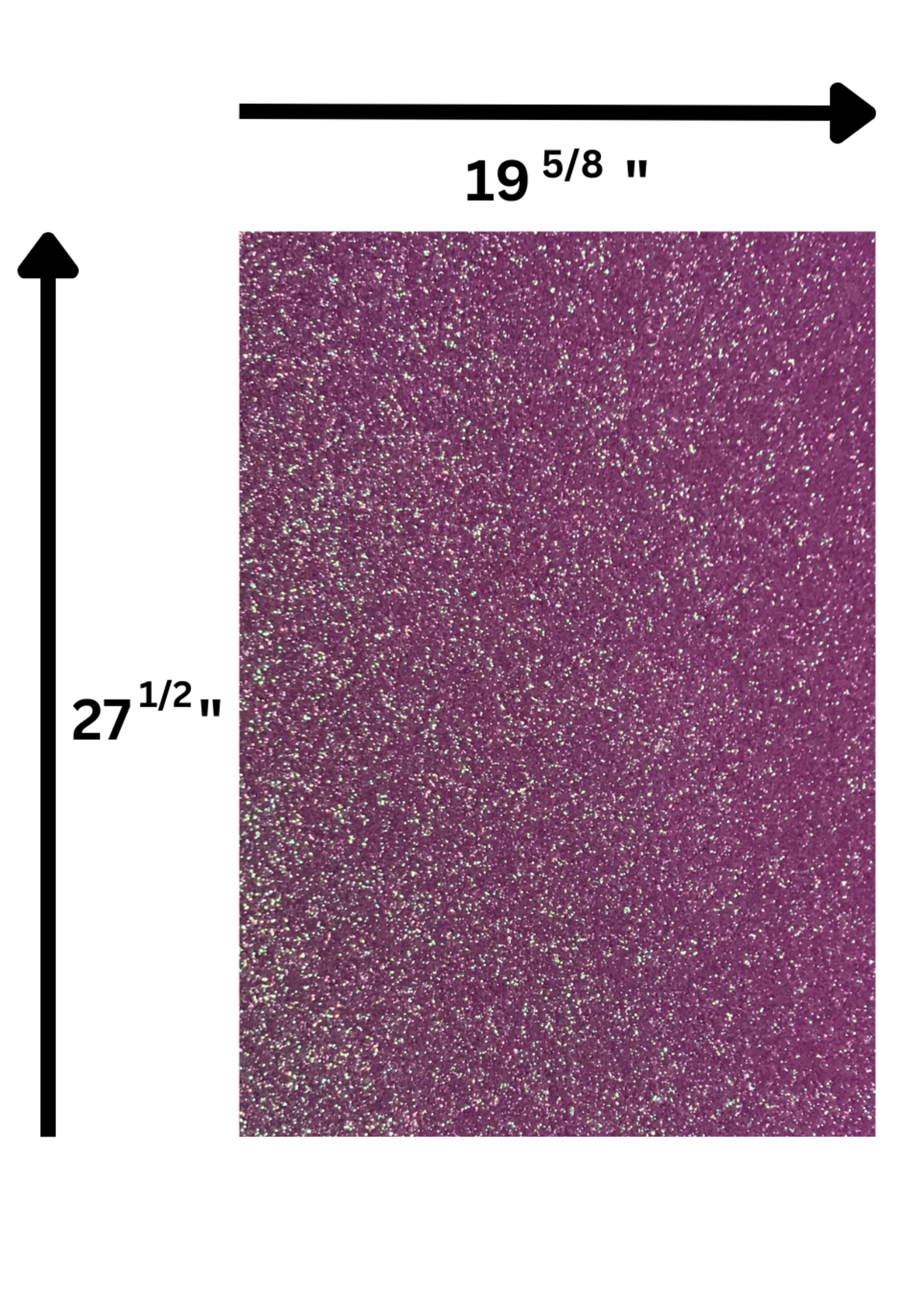 Glitter Card Stock 360 GSM 19 5/8 x 27 1/2 Inches Lilac Iridescent