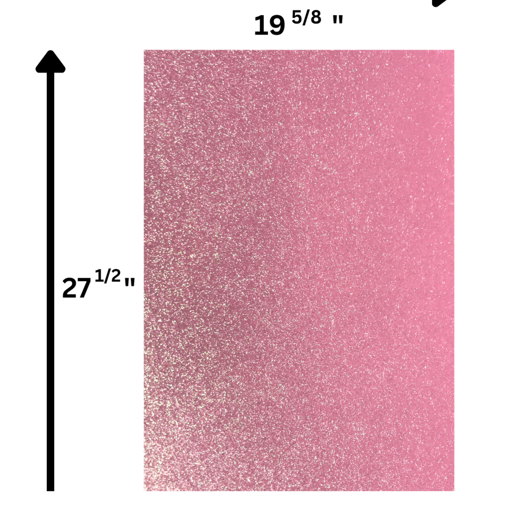 Glitter Card Stock 360 GSM 19 5/8 x 27 1/2 Inches Pink Iridescent
