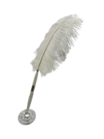Feather Pen Set White