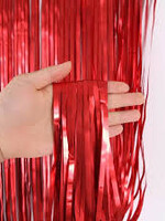 Drapery Fringe 15” drop x 20ft - Red
