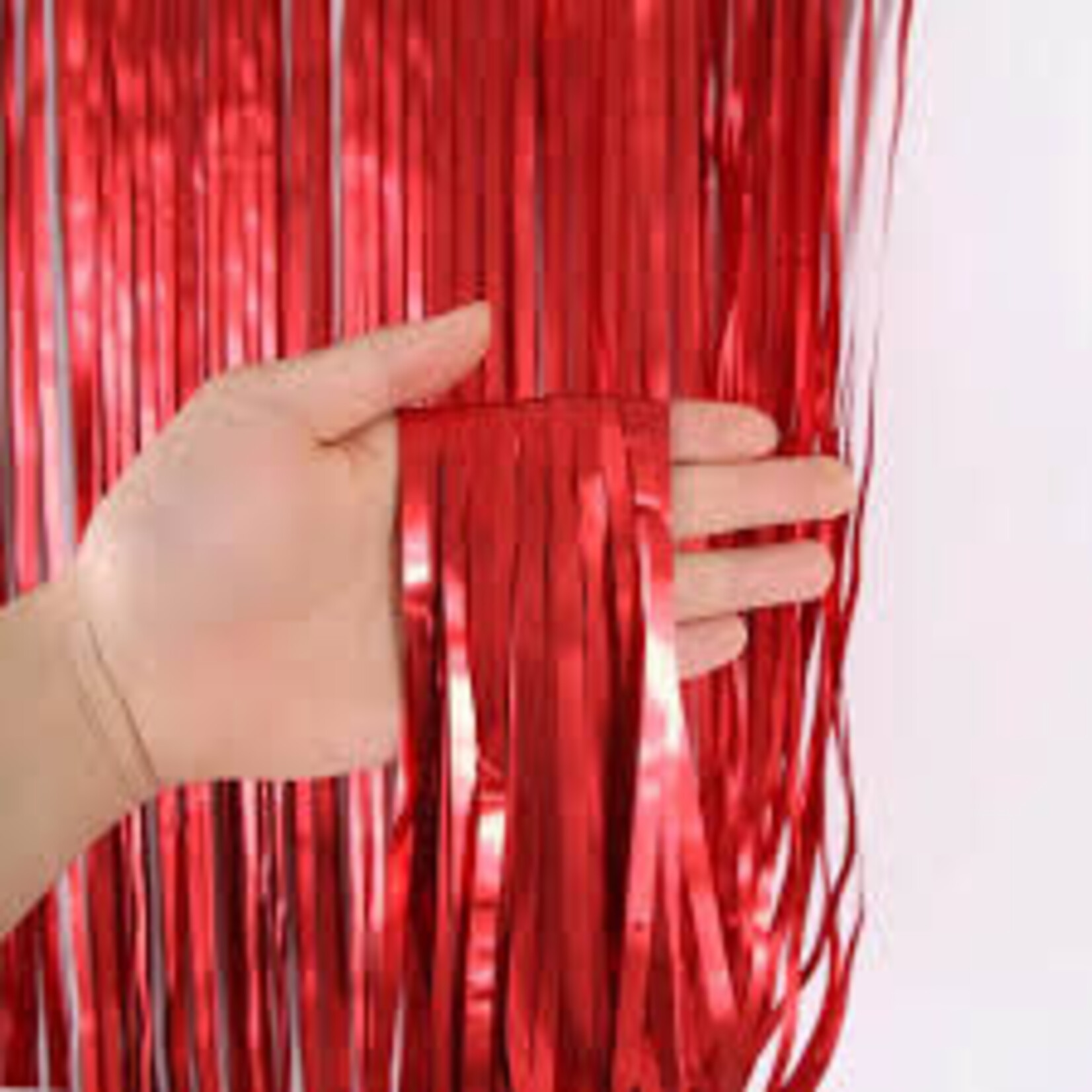 Drapery Fringe 15” drop x 20ft - Red