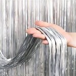 Drapery Fringe 15” drop x 20ft - Silver