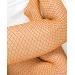 Elegant Moments Fishnet Pantyhose Neon Orange