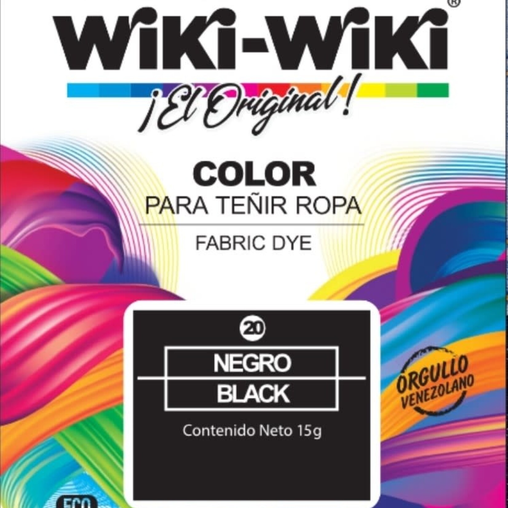 Wiki-Wiki Fabric Dye Black(Negro)