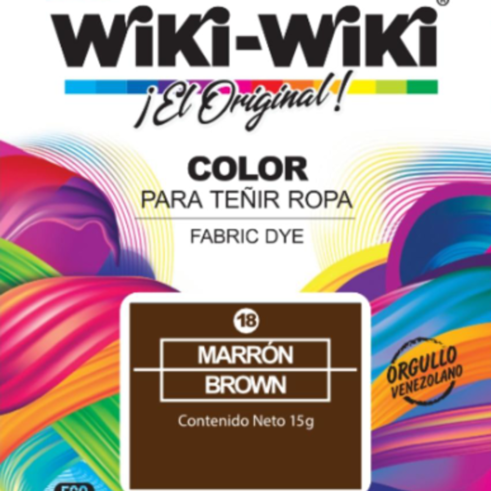 Wiki-Wiki Fabric Dye Brown (Marron)
