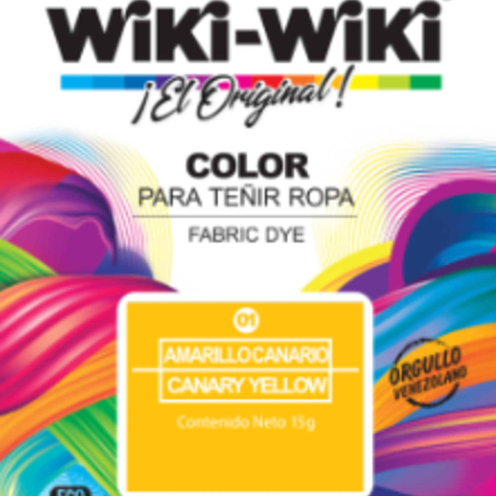 Wiki-Wiki Fabric Dye  Canary Yellow (Amarillo Canario)
