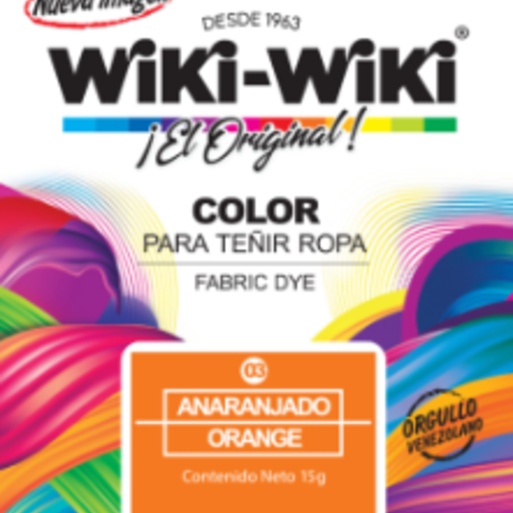 Wiki-Wiki Fabric Dye Orange (Anaranjado)