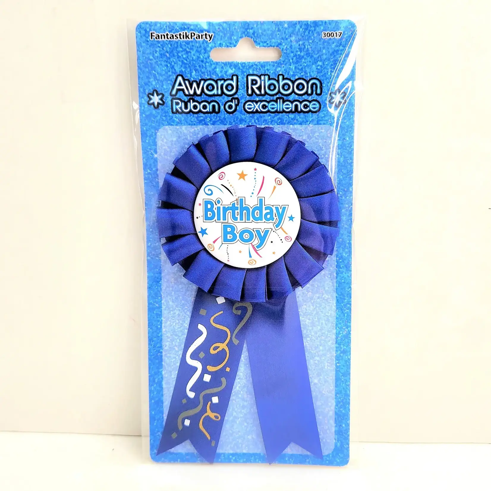 Happy Birthday Award Ribbon - Boy