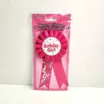 Happy Birthday Award Ribbon Girl Fuchsia Pink