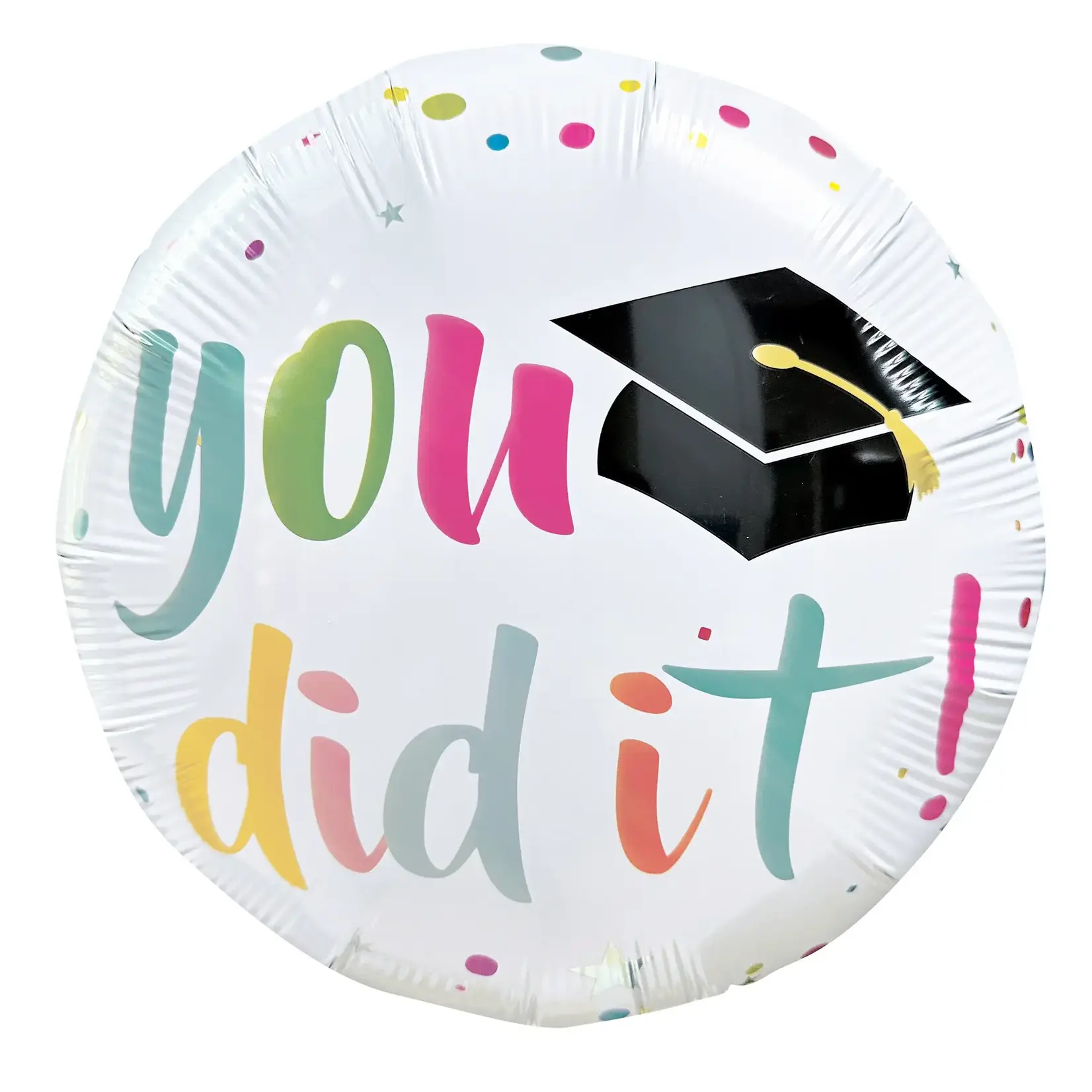 18" Round Foil Balloon - You Did It