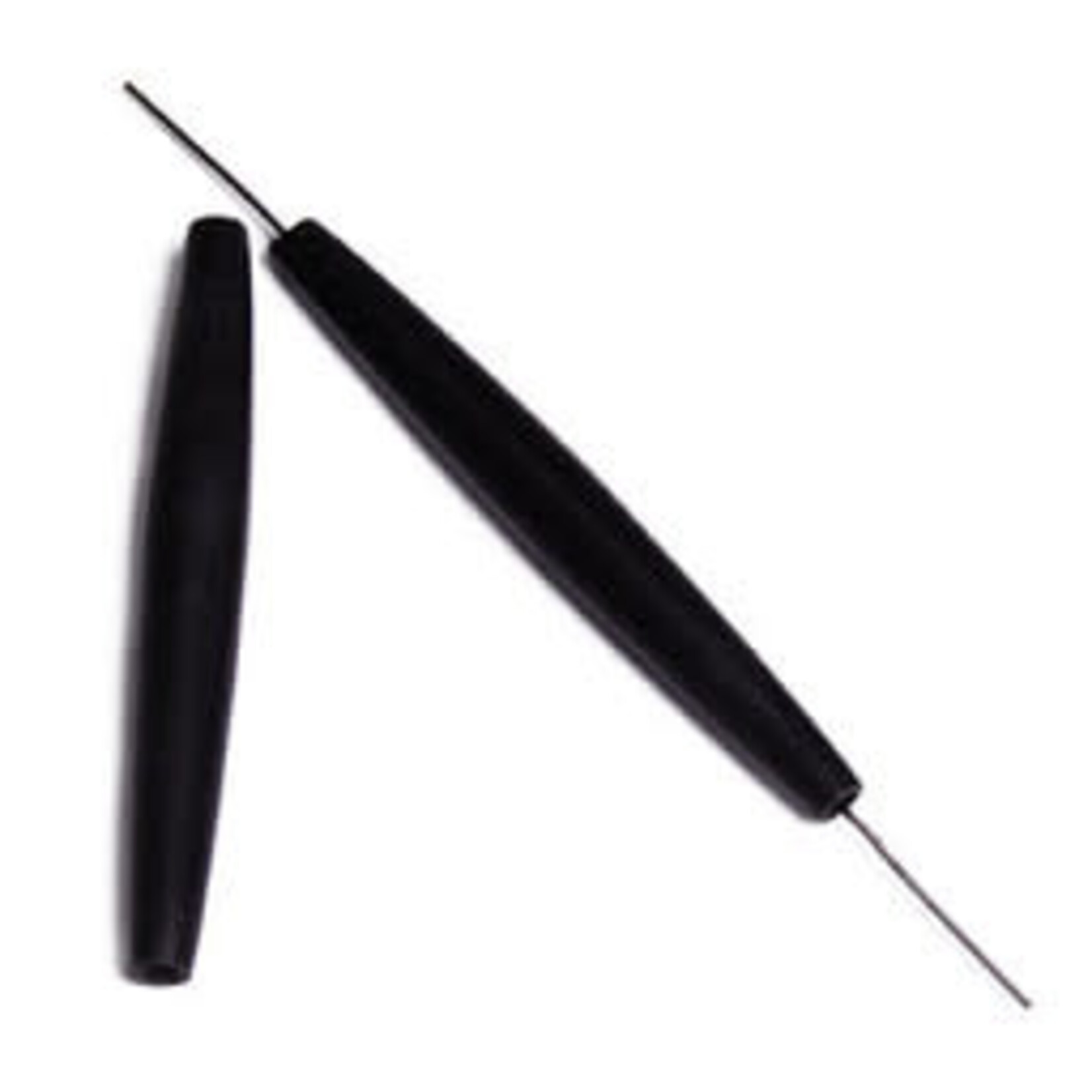 Hairbone Pipe  Worked on Bone  Black 2 Inches(10 pcs) Oval