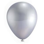 Globos 9 " Metallic Silver 50CT