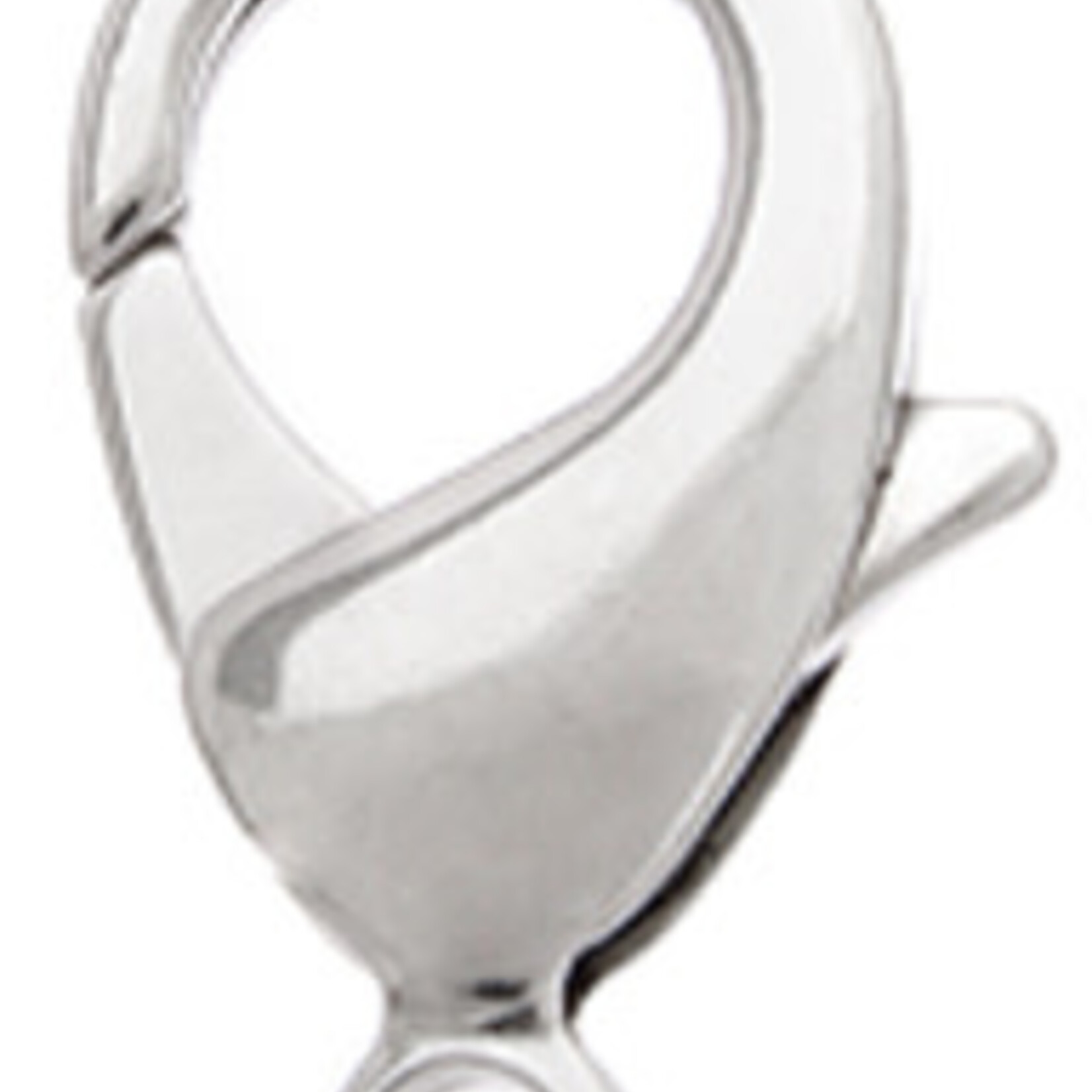 Lobster Clasp Rhodium Plated 12mm (50pcs)