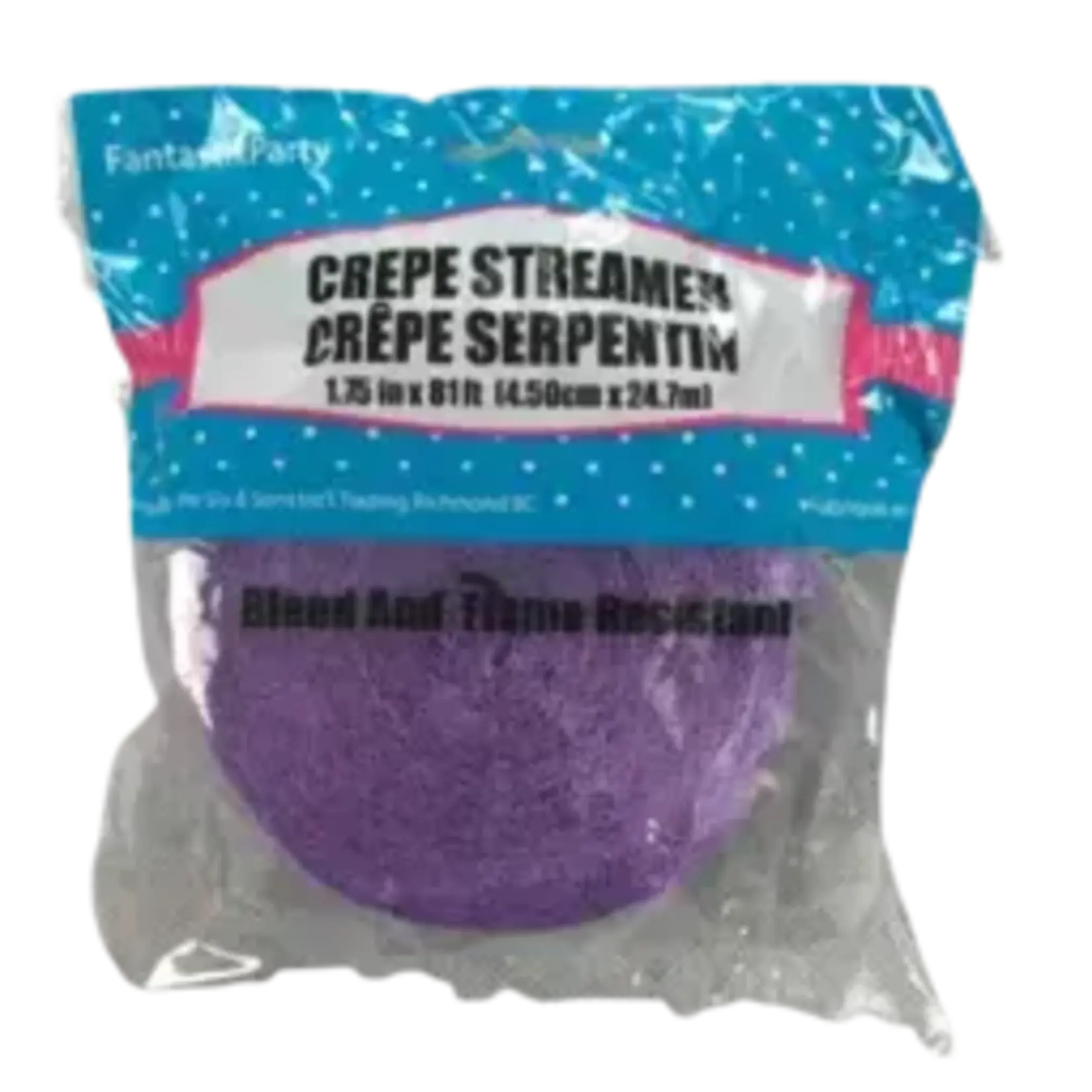 Crepe Streamers 1.75 x 81 Inches
