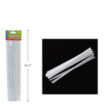 Selectum 12" Chenilles White 40/Bag 4 Mm Thickness