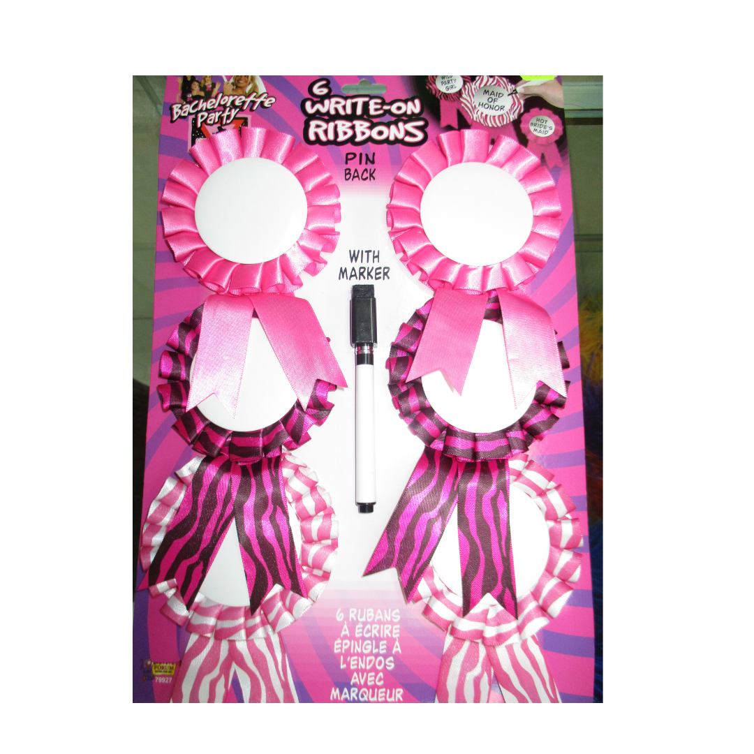 Bachelorette Write On Ribbons - Samaroo's Limited