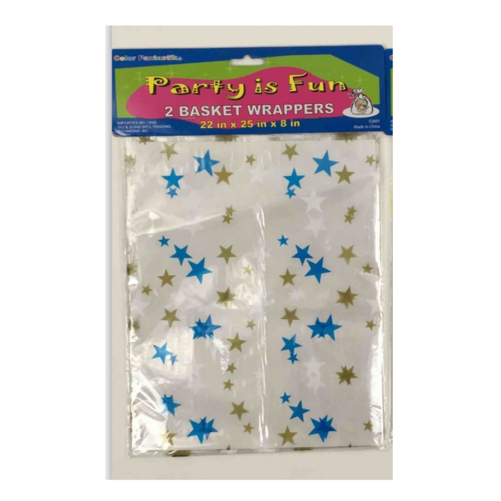 Basket Wrappers 22 X 25 X 8 Inches (2 pack)