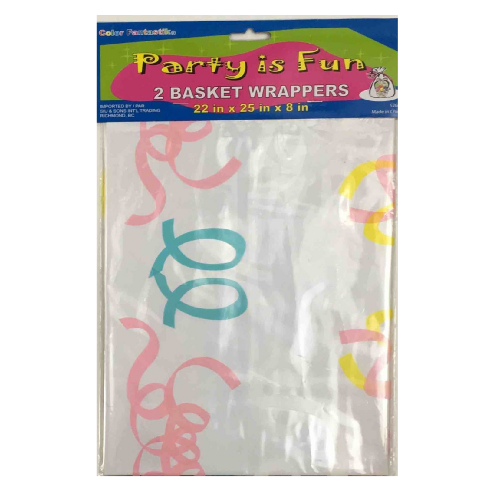 Basket Wrappers 22 X 25 X 8 Inches (2 pack)