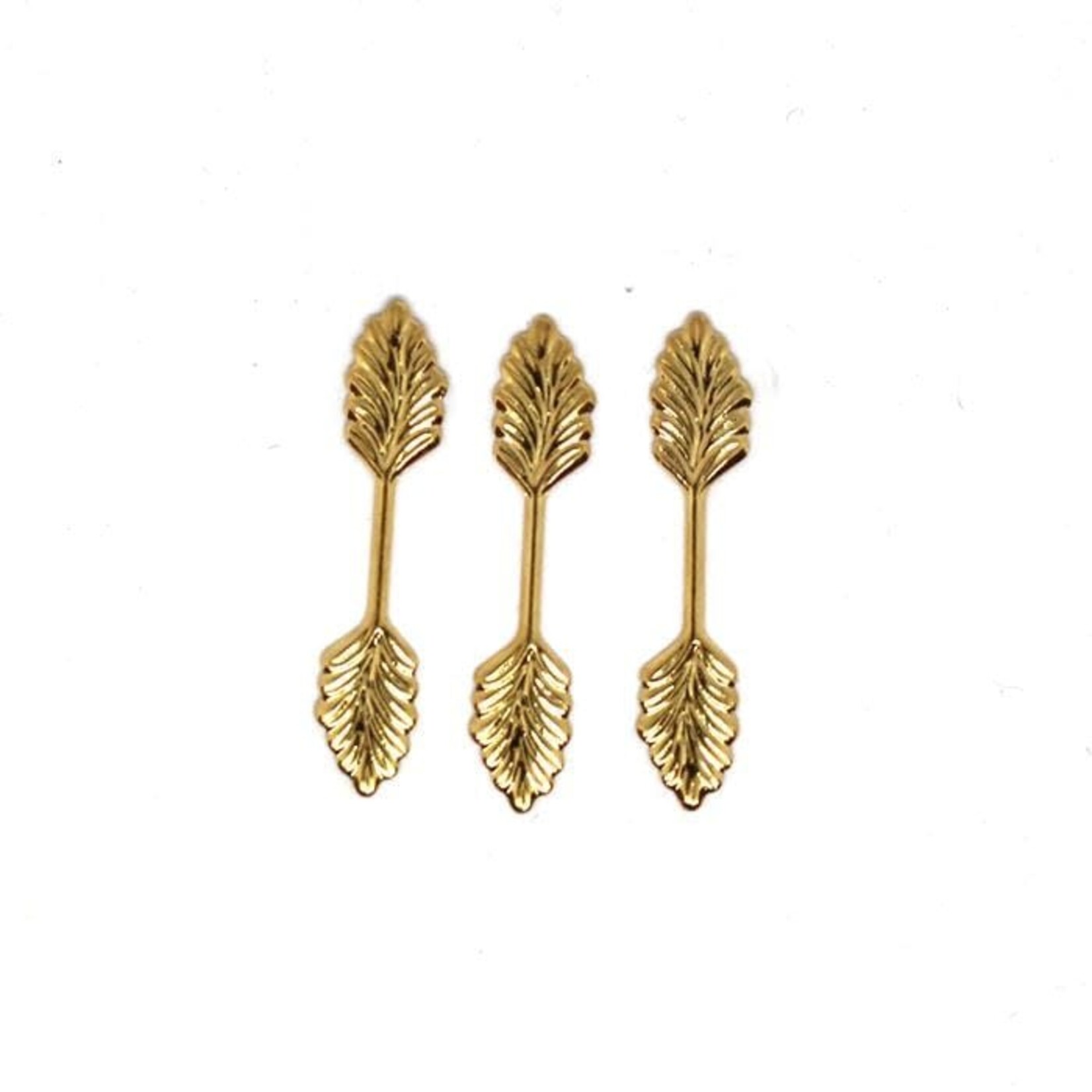 Packaged Leaf Bail Gold Large W/Header(10 Pcs)